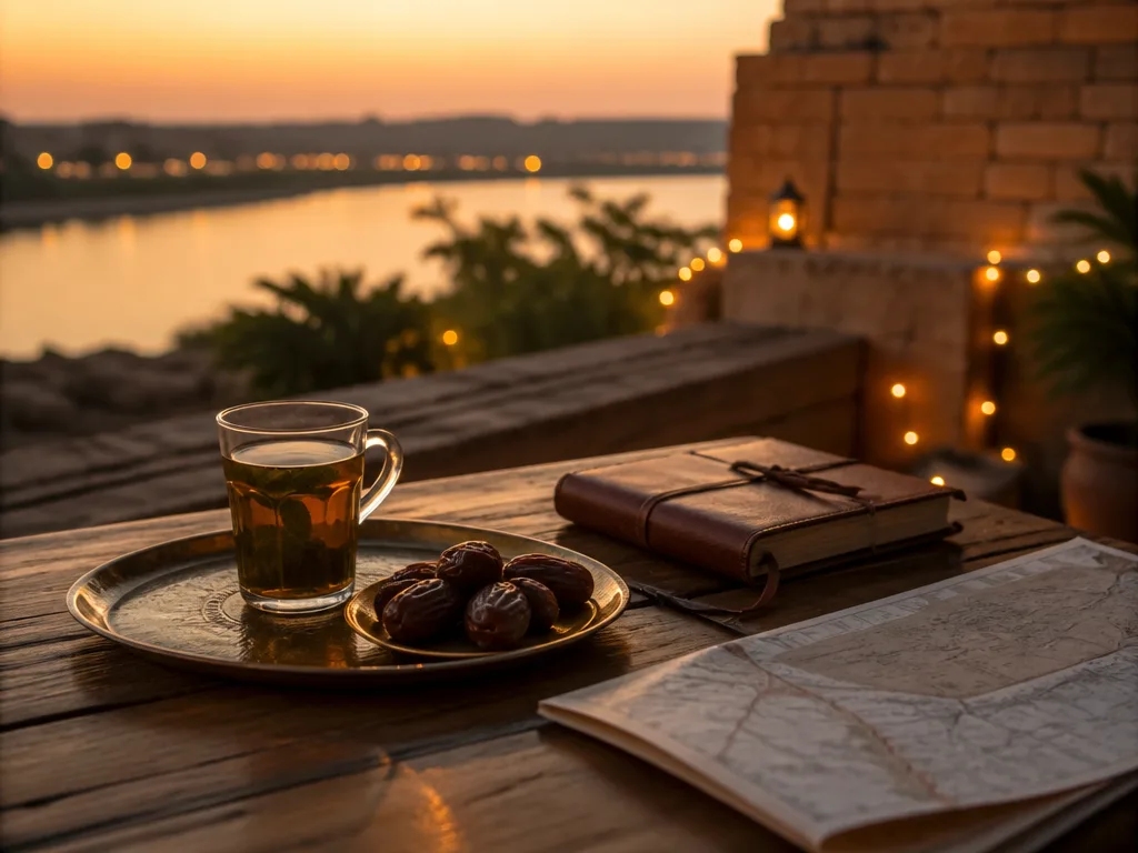 Aswan at evening, ground-handled from our own Aswan office